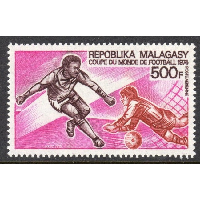 Madagascar 1973 - Campionatul Mondial de Fotbal, neuzat