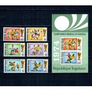 Togo 1974 - Campionatul Mondial de Fotbal, serie si colita neuzata