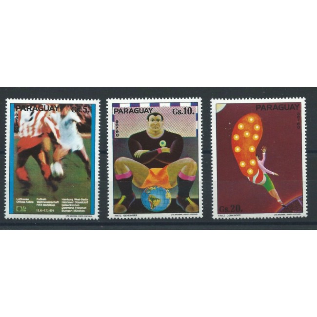 Paraguay 1974 - Campionatul Mondial de Fotbal, serie neuzata
