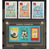 Uruguay 1974 - Campionatul Mondial de Fotbal, Jocurile Olimpice, serie si colita neuzata