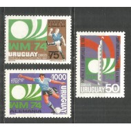 Uruguay 1974 - Campionatul Mondial de Fotbal, Germania, serie neuzata