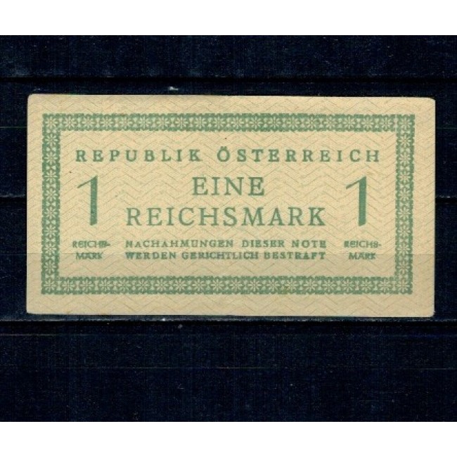 Austria 1945 - 1 Reichsmark, Zona de Ocupatie, circulata