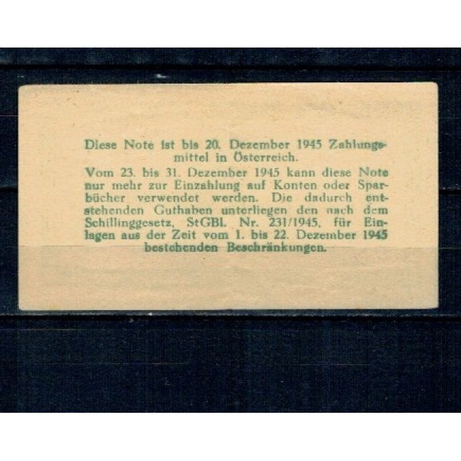 Austria 1945 - 1 Reichsmark, Zona de Ocupatie, circulata