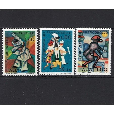 Italia 1974 - Desene de copii, arta, serie neuzata