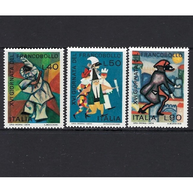 Italia 1974 - Desene de copii, arta, serie neuzata