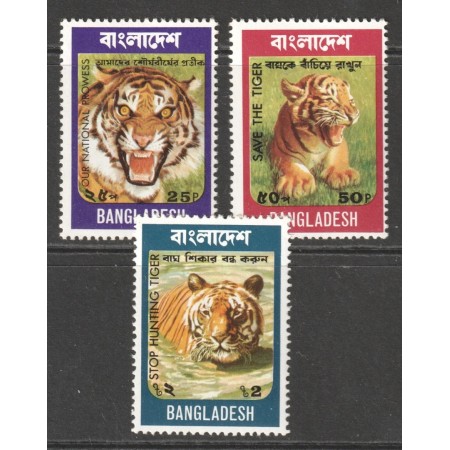 Bangladesh 1974 - Tigrul bengalez, fauna, serie neuzata