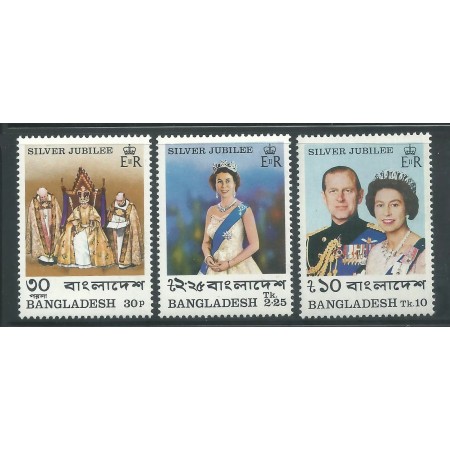 Bangladesh 1977 - Silver Jubilee, serie neuzata