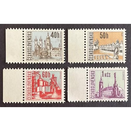 Cehoslovacia 1966 - Uzuale, orașe, vederi, serie neuzata