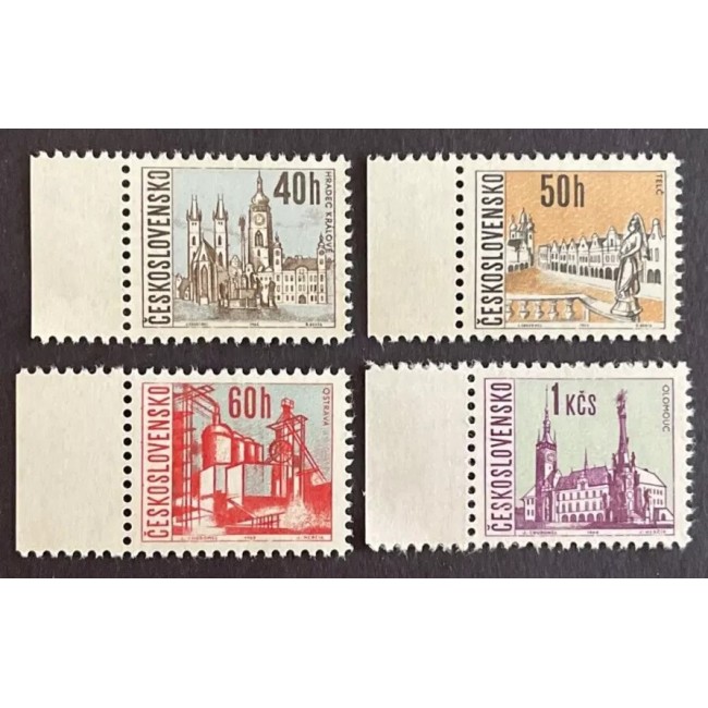 Cehoslovacia 1966 - Uzuale, orașe, vederi, serie neuzata