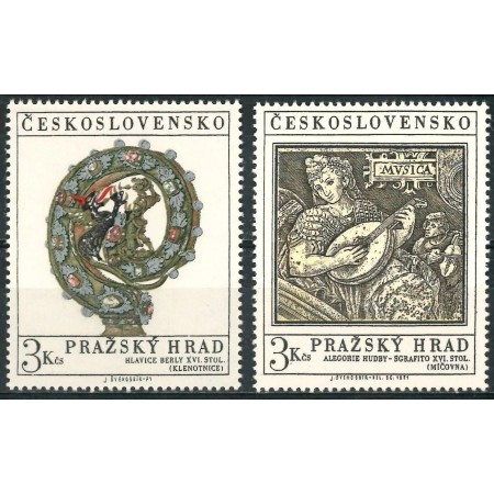 Cehoslovacia 1971 - Castelul Praga, istorie, arta, serie neuzata