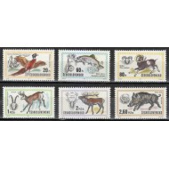 Cehoslovacia 1971 - Fauna, animale, Expo vânătoare Budapesta, serie neuzata