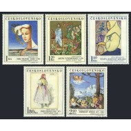 Cehoslovacia 1971 - Picturi din Galeria Nationala, arta, serie neuzata