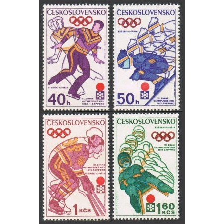 Cehoslovacia 1972 - Jocurile Olimpice de iarna, sport, serie neuzata
