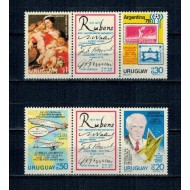 Uruguay 1977 - Evenimente, aniversari, pictura RUbens, serie neuzata