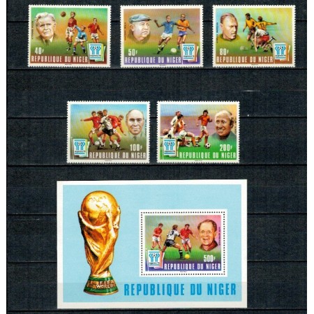 Niger 1977 - Campionatul Mondial de Fotbal, serie si colita neuzata