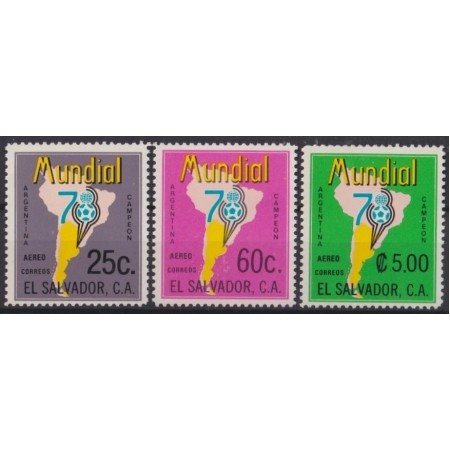 El Salvador 1978 - Campionatul Mondial de Fotbal, serie neuzata