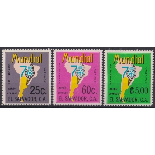 El Salvador 1978 - Campionatul Mondial de Fotbal, serie neuzata