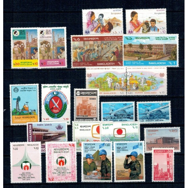 Bangladesh 1988-1989 - Lot timbre neuzate