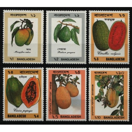 Bangladesh 1990 - Fructe, serie neuzata