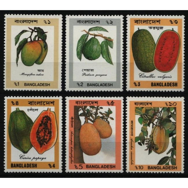 Bangladesh 1990 - Fructe, serie neuzata