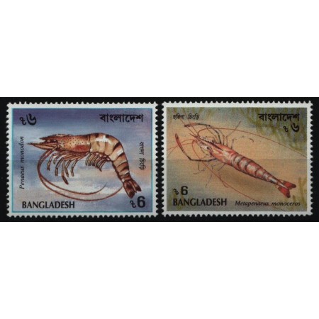 Bangladesh 1991 - Creveți, fauna, serie neuzata