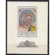 Cehoslovacia 1968 - Castelul Praga, mozaic, colita neuzata