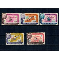 Quaiti State in Hadhramaut 1966 - International Cooperation Year, serie incompleta neuzata