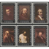 Yemen Nord 1967 - Picturi, arta, Rembrandt, serie neuzata