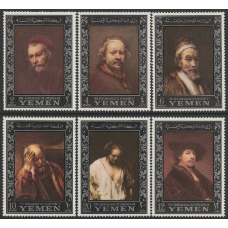 Yemen Nord 1967 - Picturi, arta, Rembrandt, serie neuzata