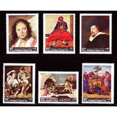 Yemen Nord 1967 - Picturi, arta, serie neuzata