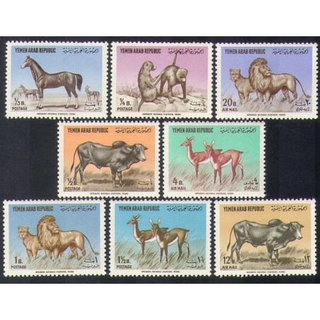 Yemen Nord 1964 - Animale, fauna, serie neuzata