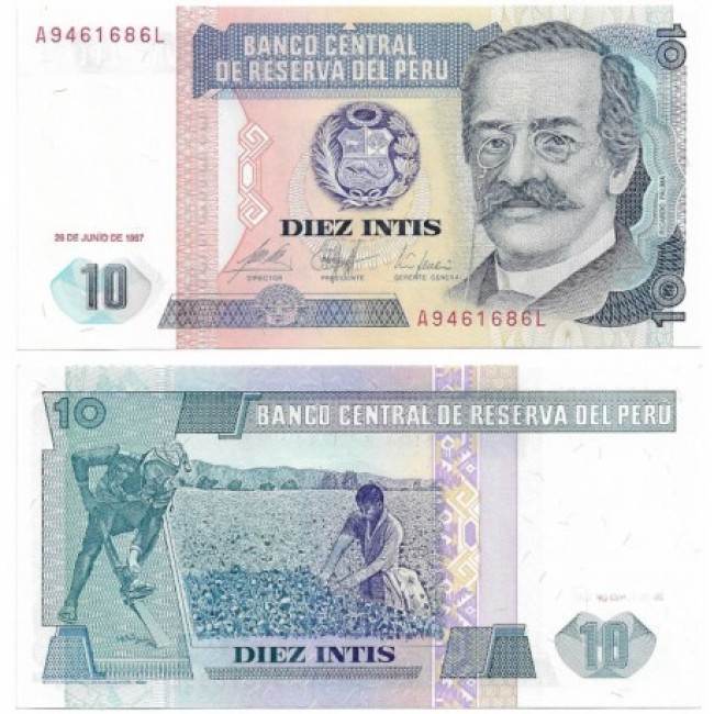 Peru 1987 - 10 intis UNC