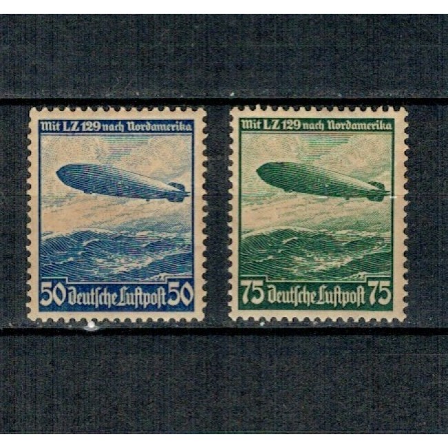 Deutsches Reich 1936 - Dirijabile Hindenburg, serie neuzata