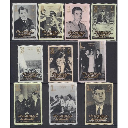 Fujeira 1965 - J.F. Kennedy, personalități, serie neuzata
