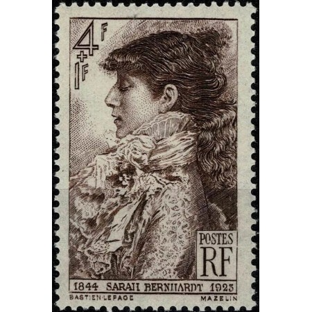 Franta 1945 - Sarah Bernhardt, personalități, neuzat