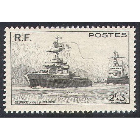 Franta 1946 - Marina, vapoare, neuzat