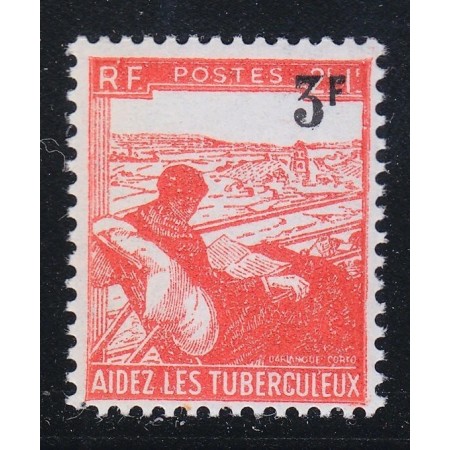 Franta 1946 - Pentru tuberculoși, supratipar, neuzat