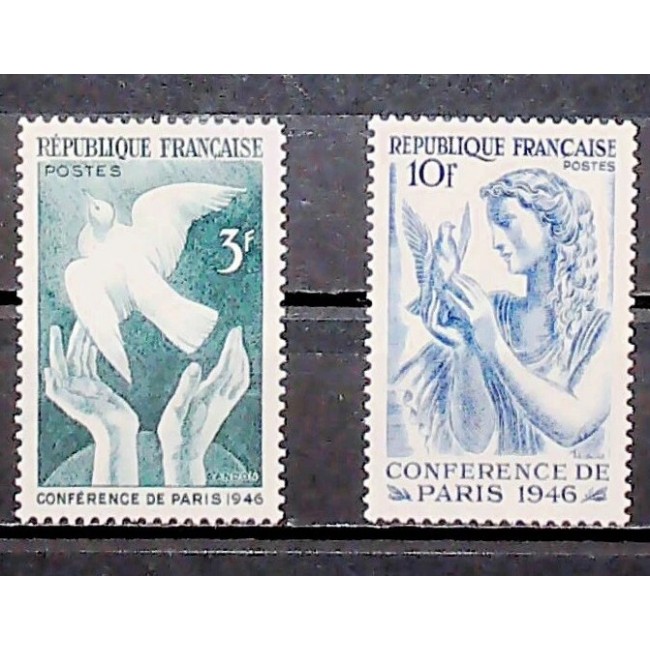 Franta 1946 - Conferinta de pace, serie neuzata