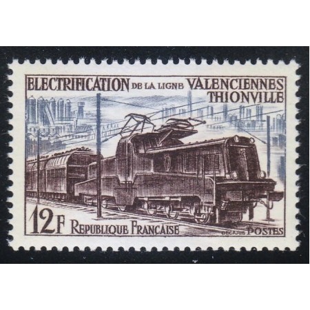 Franta 1944 - Electrificarea caii ferate Valenciennes–Thionville, neuzat