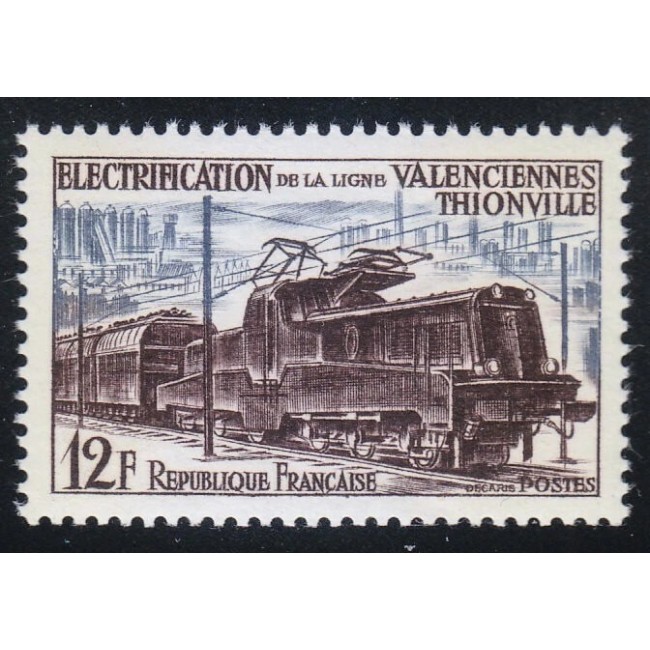 Franta 1944 - Electrificarea caii ferate Valenciennes–Thionville, neuzat