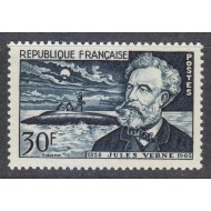 Franta 1955 - Jules Verne, submarin, neuzat