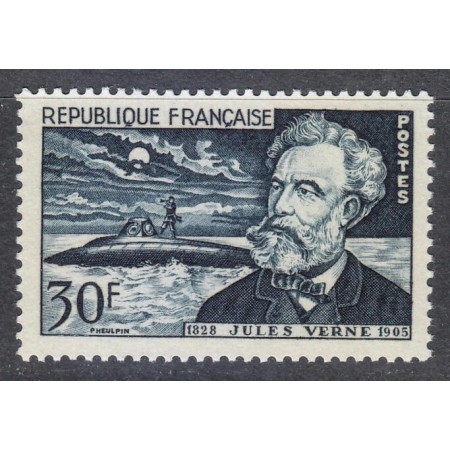 Franta 1955 - Jules Verne, submarin, neuzat
