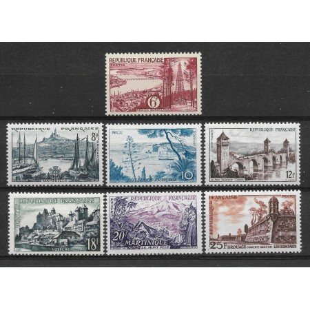 Franta 1955 - Uzuale, vederi, serie neuzata