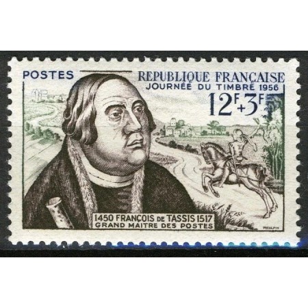 Franta 1956 - Ziua mărcii poștale, neuzat