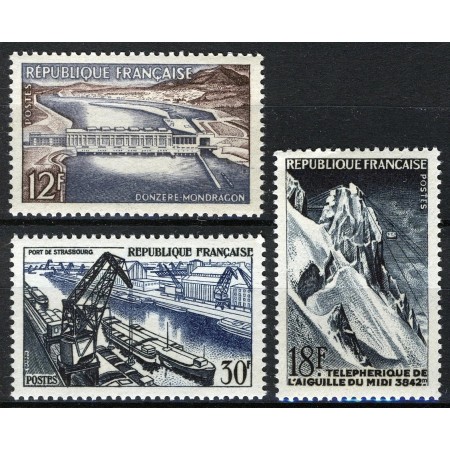 Franta 1956 - Progresul tehnic, uzuale, serie neuzata