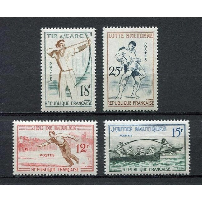 Franta 1958 - Sport, serie neuzata