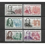 Franta 1961 - Personalități, serie neuzata