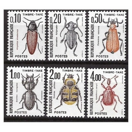 Franta 1982 - Insecte, porto, serie neuzata