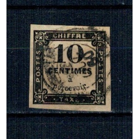 Franta 1859 - Porto, 10c, stampilat