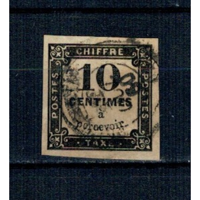 Franta 1859 - Porto, 10c, stampilat